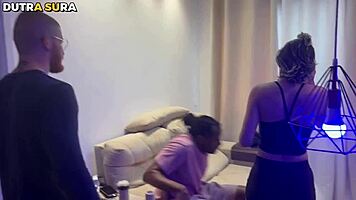 Caught With Big Black Cock, Then Fucked Hard