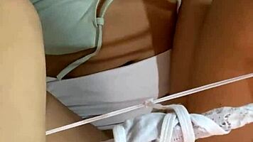 I begged my athletic colombian model alexia from bogota to film an intimate masturbation video!