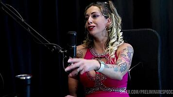 Intense best moments of Julia Fontanelli in preliminares podcast with Bia Hot part 2