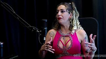 Intense best moments of Julia Fontanelli in preliminares podcast with Bia Hot part 2