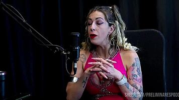 Intense best moments of Julia Fontanelli in preliminares podcast with Bia Hot part 2