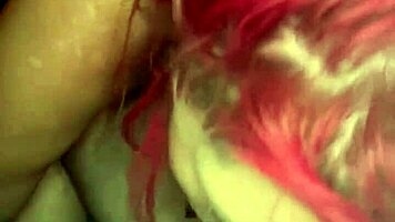 Redhead streetwalker strips naked to suck dick in truck backseat lets guy cum in whore mouth