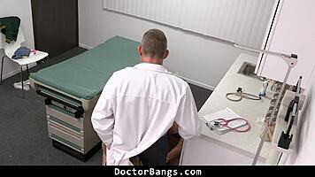 Patient Lily Larimar Visits Doctor For Innocent Blowjob