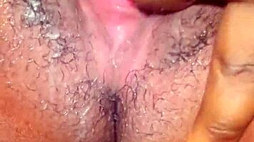 Wet pussy masturbation