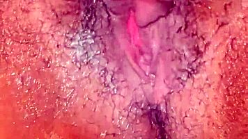 Wet pussy masturbation