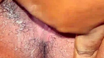 Wet pussy masturbation