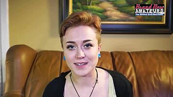 petite tattooed blonde micah deepthroats big cock swallows cum