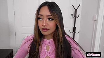 Client Takes Control of Jade Kimiko's Tight Cunt