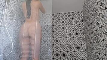 I had a very hot and sensual shower with my beautiful latina babe 😘