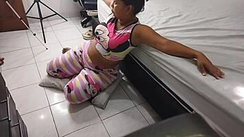 Latina Slut Bent Over For Doggystyle Cum In Mouth