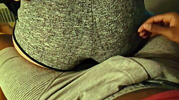 Latina rides her incredible big ass on monster cock!