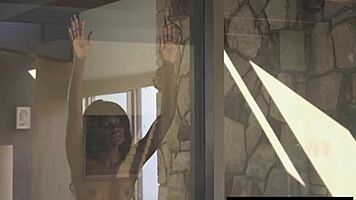 Victoria antoinette intensely reveals ebony teen's black pussy, ripping clothes and undressing