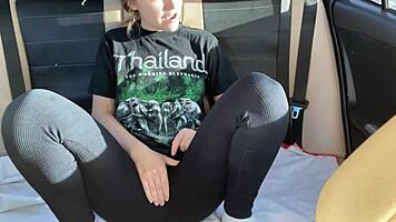 Public Squirt In The Backseat Of Someone Elses Car 😏