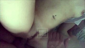 Young submissive stepsister gets fucked hard and creampied in homemade scene