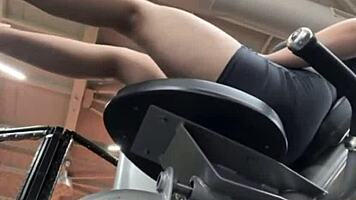 hard fucking in the gym with big tits bouncing