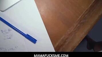 i notic that johnny is havin trouble focusin on studyin for his exam when i catch him masturbatin