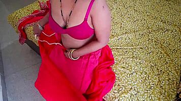 Young Indian couple enjoys hardcore sex with beautiful girlfriend on ranch, riding for creampie