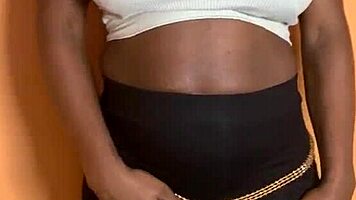 African ebony takes rough back shots