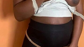 African ebony takes rough back shots