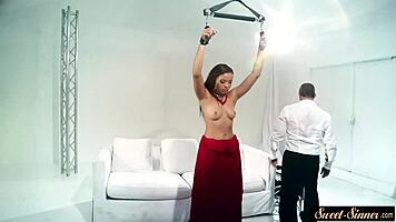 Oh, Gorgeous Ebony Teen Fucked After Flogging!