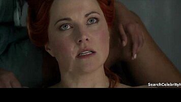 Lucy Lawless and Katrina Law in Spartacus