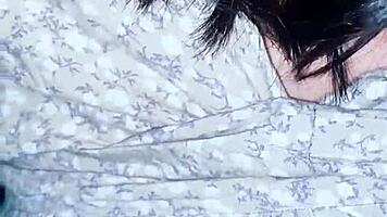 Fucking on motorcycle in alley almost caught by neighbors