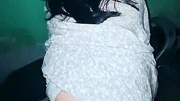 Fucking on motorcycle in alley almost caught by neighbors