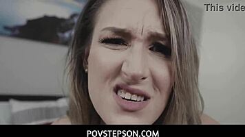 She's not having fun with him, so she deepthroats for her own satisfaction!