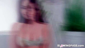 latina loves spitting and throat fucking