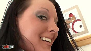 Anal Preparation With Glass Dildo Deep In Ass