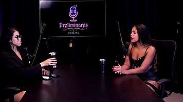 I had a gangbang with brunette in lingerie