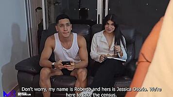 a survey-taking girl gets fucked by a stranger - max betancur