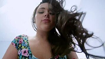 Zoey Foxx bouncing on top of uncut cock