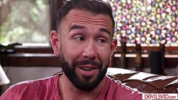 Guy Fucking Petite Lesbian Friend Hard!