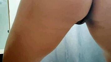 Young amateur forgets tiktok live while stripping naked