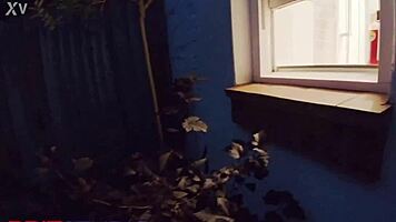 Peeking at Neighbor in Shower