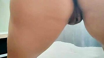 Young amateur forgets tiktok live while stripping naked