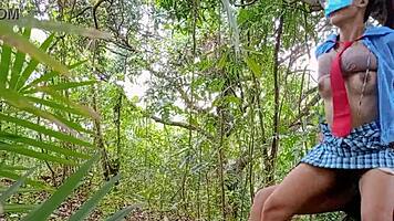 pinay teen college meet their school guard secretly in the jungle and fucked until cum in pussy