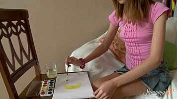 Teen Blonde Erika Lets Oliver Fuck Her Ass And Pussy