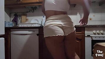 Did You See That Big Ass Latina In Shorts Making Me Crazy In The Kitchen?