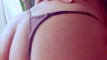 Brazilian big ass woman jerking and riding a bbc