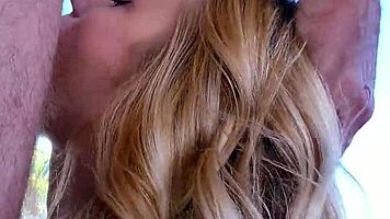 Sweet blonde cheerleader tricked into rough fuck