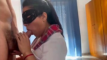 latina student mom receives cumshot