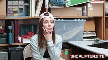 Young Terrified Teen Caught Shoplifting In Store