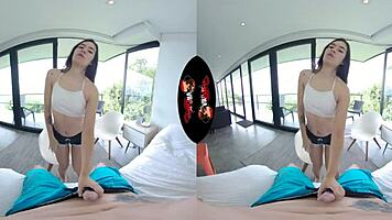 Intense VR Experience Of 18-Year-Old Latina Teen's First Porn Shoot