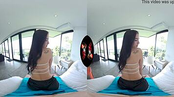 Intense VR Experience Of 18-Year-Old Latina Teen's First Porn Shoot