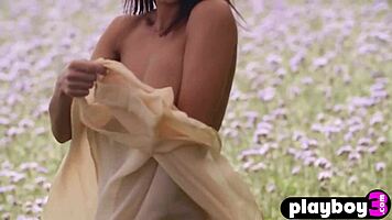 Petite milf natalie costello poses with big tits after black babe jahla