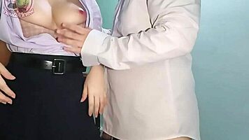 Young thai student gets pussy licked before intense anal fuck