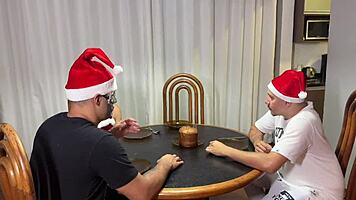 Sexo na ceia de natal entre amigos