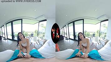 Intense VR Experience Of 18-Year-Old Latina Teen's First Porn Shoot